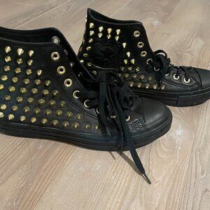 Converse Chuck Taylor Gold Studded Sneakers